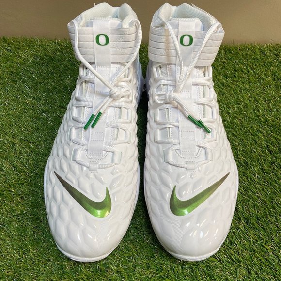 Nike Force Savage Pro 2 Mid Shark Oregon Ducks Sample PE Cleats Sz 17 CI9904-107 main image 6